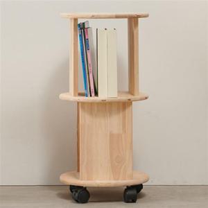 (착불)우아미가구 베첼 고무나무 원목 2단 이동식 책장