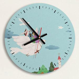 아트박스/꾸밈 is517-비둘기를타고_인테리어벽시계