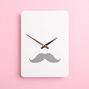 아트박스/타임데코 북유럽 스타일의 감각적인 콧수염 벽시계