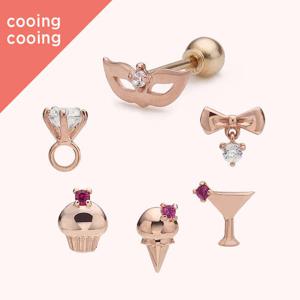 [도로시] 14k 쿠잉쿠잉 페스티벌 피어싱(6type)(1개)