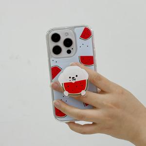 케꾸 케꾸 자체제작 멍뭉이 워터멜론 맥세이프 스마트 아크릴 그립 홀더 톡