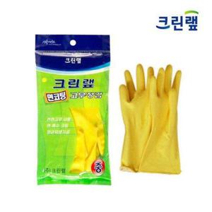 갤러리아_[크린랩] 면코팅 고무장갑 M_중