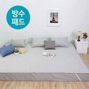 고정밴딩 순면 누빔 패밀리침대 방수패드 220 x 200(SS+SS)