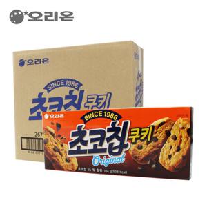 오리온 박스 초코칩쿠키 104g 21입 초코쿠키 과자