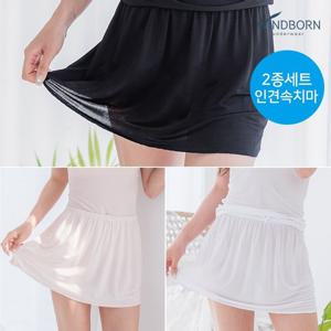 [2종세트] by 윈드본 인견 여성 속치마 3부/4부/5부 3칼라 택1 (~2XL)