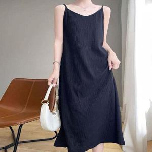 [모노무드]모노무드 여성 2컬러 썸머 플리츠원피스 여름 끈나시 롱원피스