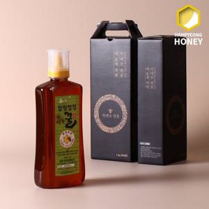 [함평나비꿀] 순수 천연꿀 잡화꿀 1kg 선물세트 / 천연벌꿀 성적서 동봉