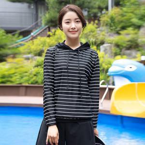 여성 여름 엄마옷 모슬린 루즈핏 후드 래쉬가드수영복 SW206342 마담/미시옷/중년여성의류/빅사이즈