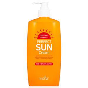 터치미 퍼펙트 자외선 차단 초대용량 선크림 500ml  SPF50+PA++++/ 3중 기능성 골프장 영업장
