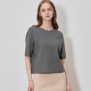 [쉬즈미스][쉬즈미스(SHESMISS)] 어텀 루즈핏 반팔 니트 (택가격 178000원)