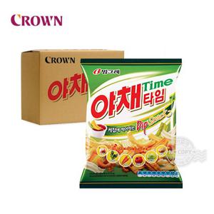 크라운 박스 야채타임 70g 16입 과자 간식 군것질