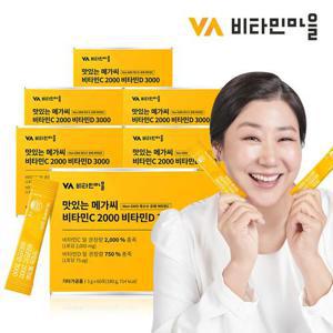 비타민마을 맛있는 메가씨 고함량 비타민C 2000 비타민D 3000 6박스 총360포 12개월분