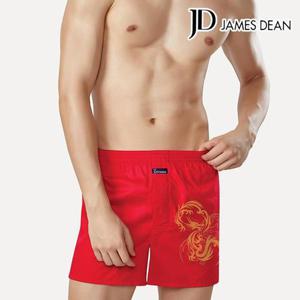[좋은사람들]제임스딘 남성 면실크 황금용 레드 트렁크 JHMTY081