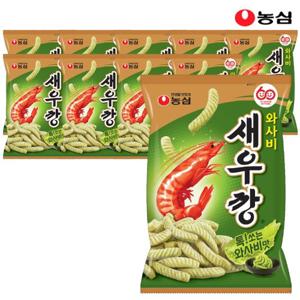 농심 와사비 새우깡 70g x 10봉