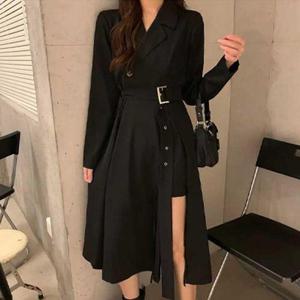 여자 오피스 룩 자켓 겸 원피스 출근 룩 모임 드레스