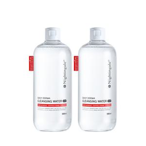 나이팅게일 데일리더마 클렌징 워터 마일드 기획세트*2개 +화장솜 증정