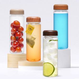 트라이탄 젖병소재 원목 우드 보틀 물병 350ml