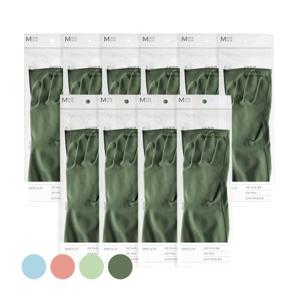 [생활공작소] [★적립금 사용가능★] 천연 라텍스 고무장갑 일반형 10쌍 / (사이즈/색상 택1)