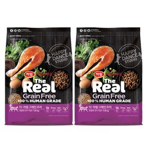 [하림펫푸드] 더리얼 캣 그레인프리 크런치 연어 어덜트 3.2kg