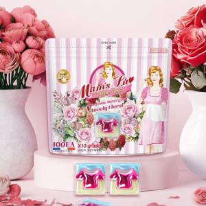 ★적립금사용가능★ 맘스럽 클린톡스 캡슐세제 파우치형 16gX100개입 대용량 초고농축 실내건조 프리미엄 세탁세제 국내생산