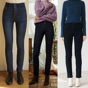 [H2.모데나] ★런칭가99000원★  극세사 밍크기모 본딩 데님팬츠 3종 택1