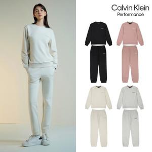 ★텐텐★[캘빈클라인 퍼포먼스] 스몰 로고 맨투맨 셋업 여성 4컬러 택1
