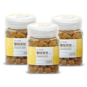 마이또 국내산 강아지 수제간식 황태큐브 180g 3개세트