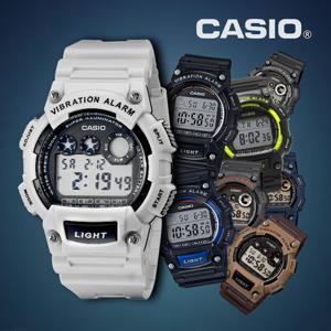CASIO 카시오 W-735H시리즈 10년전지 우레탄 군인시계