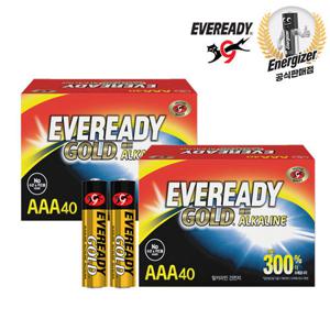 에너자이저 EVR 골드 알카라인 건전지 AA/AAA 40알