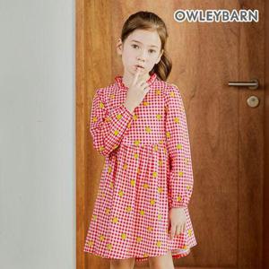 [올리반]스마일체크 원피스(레드)