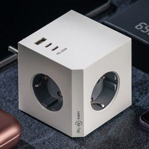 플라이토 블록 PD 20W 고용량 멀티탭 3구 C타입 2포트+USB 1포트 플러그형