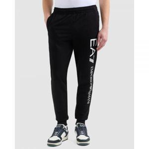 Emporio Armani EA7 엠포리오 아르마니 트레인 로고 시리즈 M 팬츠 CH 코트 CC - 블랙 앤 화이트 6748876