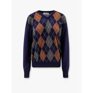 미우미우   니트 FW25 MMLB67SOOO 174CF0008 5844736 BLUE