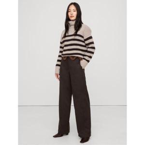 우먼 바나나리퍼블릭 더 에브리데이 와이드 레그 팬츠 바지 Ganache Brown2 10940492