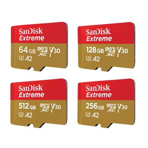 샌디스크 울트라 마이크로 SD 카드 128GB 256GB U3 4K V30 A2 클래스 10 UHS-1 플래시 카드 512GB 64GB 1TB 마이크로SD/TF 카드 (휴대폰 카메라용)