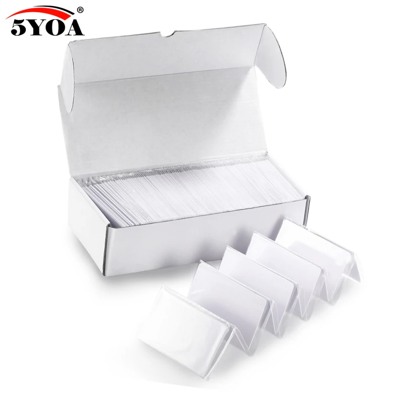 5YOA 10/20/50/100/200pcs EM4305 T5577 빈 카드 RFID 칩 카드 125 khz 복사 재기록 가능 쓰기 가능 재작성 중복 125khz