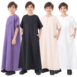 남아 중동 전통 토브 카프탄 라마단 무슬림 아랍 두바이 말레이시아 아동 의류 주바 토브 이드 다파 디쉬다샤