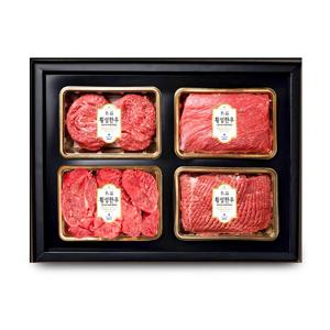 gift set_1등급 횡성한우 암소정육혼합세트 1호 [불고기+국거리+산적+장조림] 각 400g