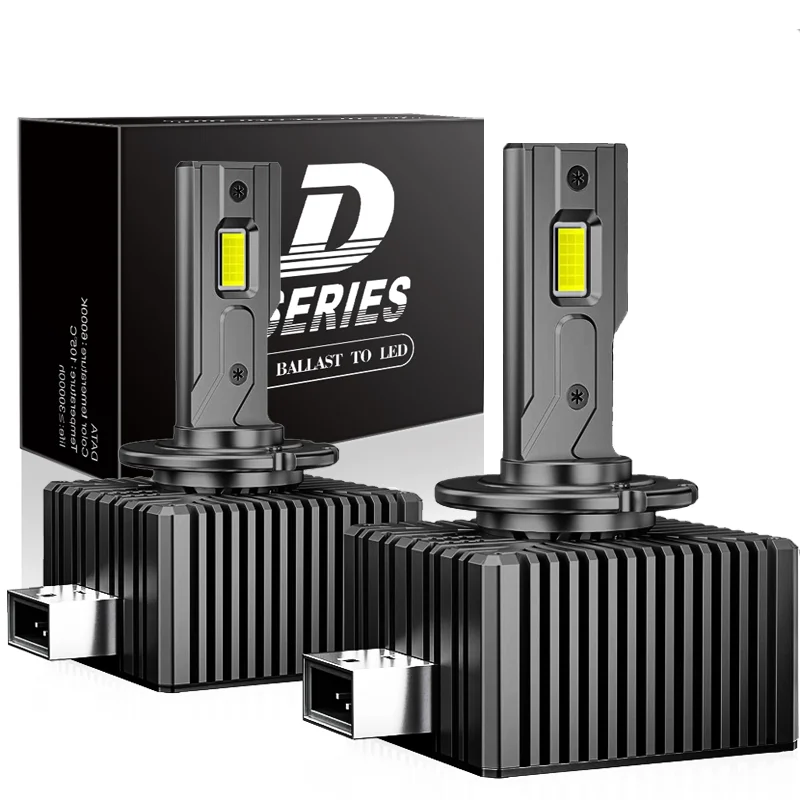 2PCS 30000LM D1S D3S 헤드 라이트 35W D2S D2R D4S D4R D5S D8S LED Canbus 램프 자동 LED 조명 전구 자동차 조명 6000K 플러그 앤 플레이