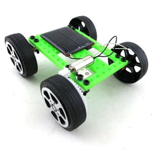 1pcs DIY 태양 에너지 장난감 자동차 크리 에이 티브 과학 물리적 Gizmo 조립 키트 어린이 퍼즐 학습 장난감 자동차
