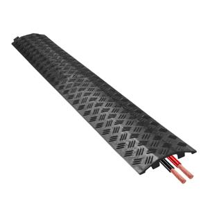 자동차 휠 램프 속도 범프 케이블 보호대 PVC 주차장 진입로 교통 고무 압력 홈 세차장 도구