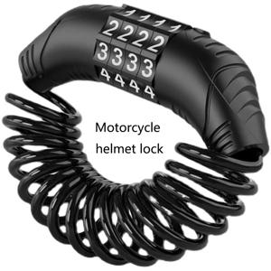 전기 자동차, 오토바이, 헬멧, 산악 자전거, 로드 바이크용 범용 도난 방지 비밀번호 와이어 잠금 장치 - 휴대용 자전거 보안 잠금 장치