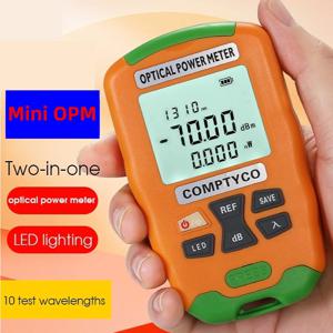 COMPTYCO AUA-DC7/DC5/D7/D5 미니 광 파워 미터 광섬유 테스터 OPM(LED 조명 포함). 충전식/건전지(옵션)