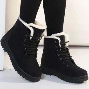 여성 겨울 부츠 모피와 낮은 굽 여성 부츠 따뜻한 겨울 신발 여성 스노우 부츠 발목 Botas Mujer 겨울 신발 여성