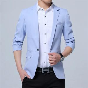 2025 새로운 패션 봄 가을 캐주얼 남성 블레이저 코튼 슬림 영국 정장 Blaser Masculino 남성 자켓 블레이저 남성 사이즈 M-5XL