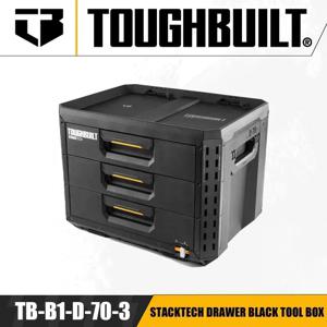 TB-B1-D-70-3 터프빌드 스택텍 서랍형 블랙 공구함 산업용 펑크 박스 정리함 부품함 전동공구 액세서리