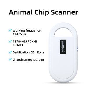 READELL ISO11785/84 FDX-B 애완 동물 마이크로칩 스캐너, 동물 RFID 태그 리더 개 리더 저주파 휴대용 RFID 리더