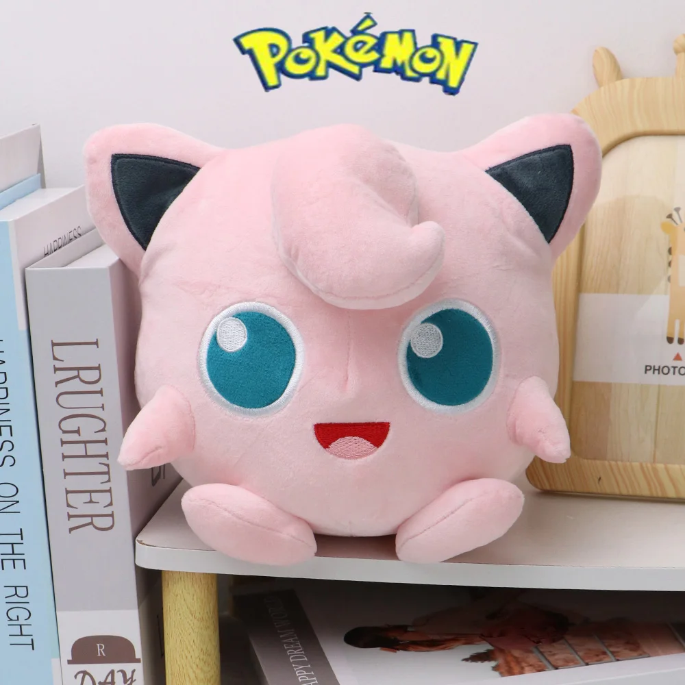 Jigglypuff 오리지널 포켓몬 봉제 장난감, 귀여운 애니메이션, 부드러운 박제 동물, 봉제 인형, 생일 선물, 어린이 집 장식