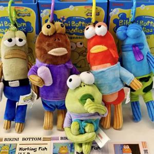 정품 비키니 Botton Buddies 시리즈 재미 있은 플러시 펜던트 블라인드 박스 유행 인형 컬렉션 만화 배낭 펜던트 깜짝 선물