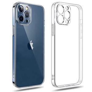 iPhone 11 12 13 14 15 16 Pro X XR XS Max Mini 7 8 Plus SE 실리콘 소프트 투명 뒷면 커버 용 초박형 투명 전화 케이스
